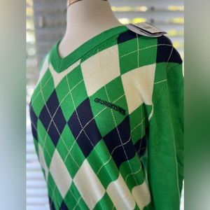 Georgetown ladies long sleeve 100% cotton sweater new with tags. Large 12-14